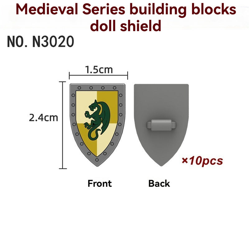 N3025-3030 Medieval Castle Shield Minifigures accessory