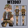 MTZ004-007 WWII German Soldier Camouflage Warrior Minifigures
