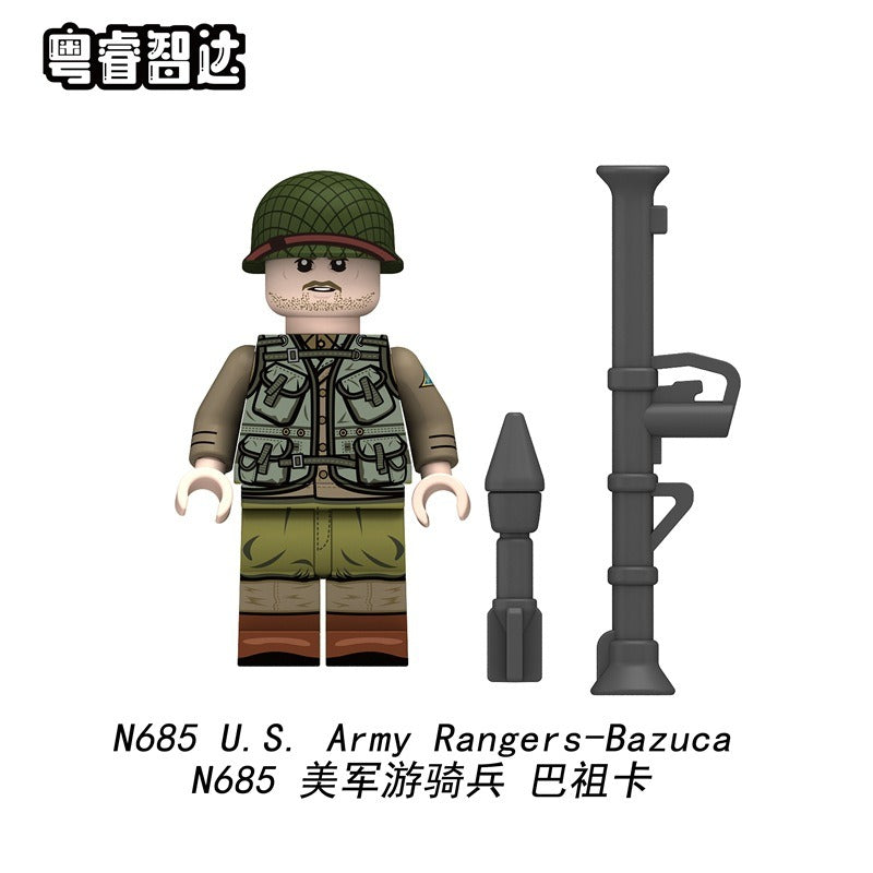 N683-688 World War II U.S. Army Rangers Minifigures – Joy Bricks