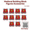 10pcs N2001-N2006  Medieval Soldier Minifigure Accessories