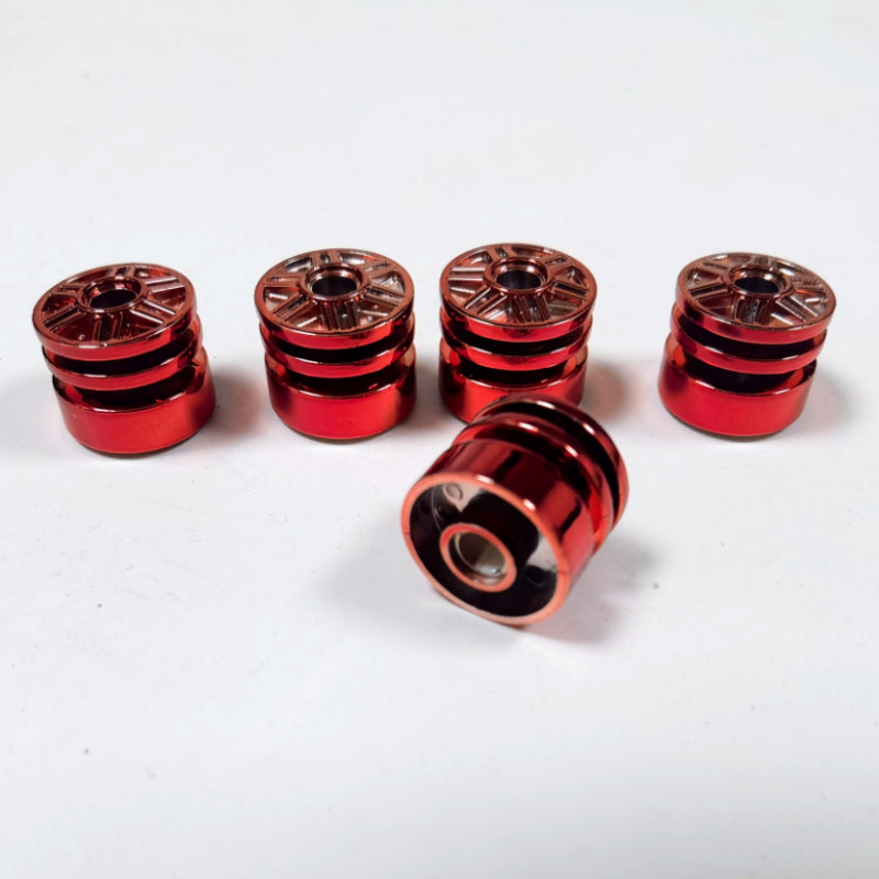 4pcs Chrome Engine Exhaust Pipe Building Blocks Parts