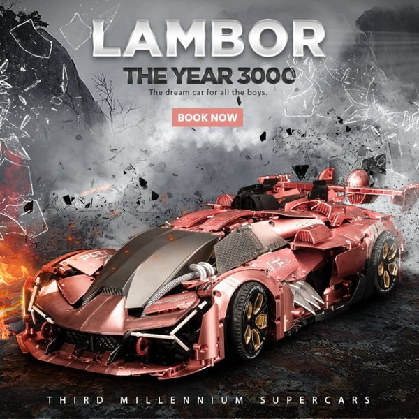 3466pcs Lamborghini Terzo Millennio 1:8 – Joy Bricks