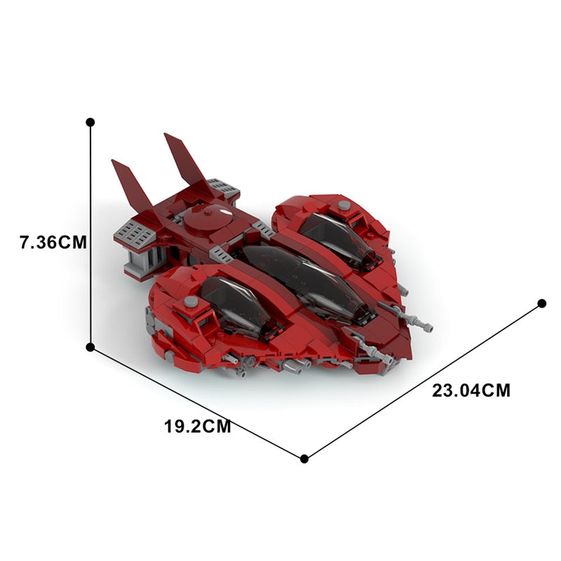 (Gobricks version) 575PCS MOC-146932 Pata'Herz-class exploration craft
