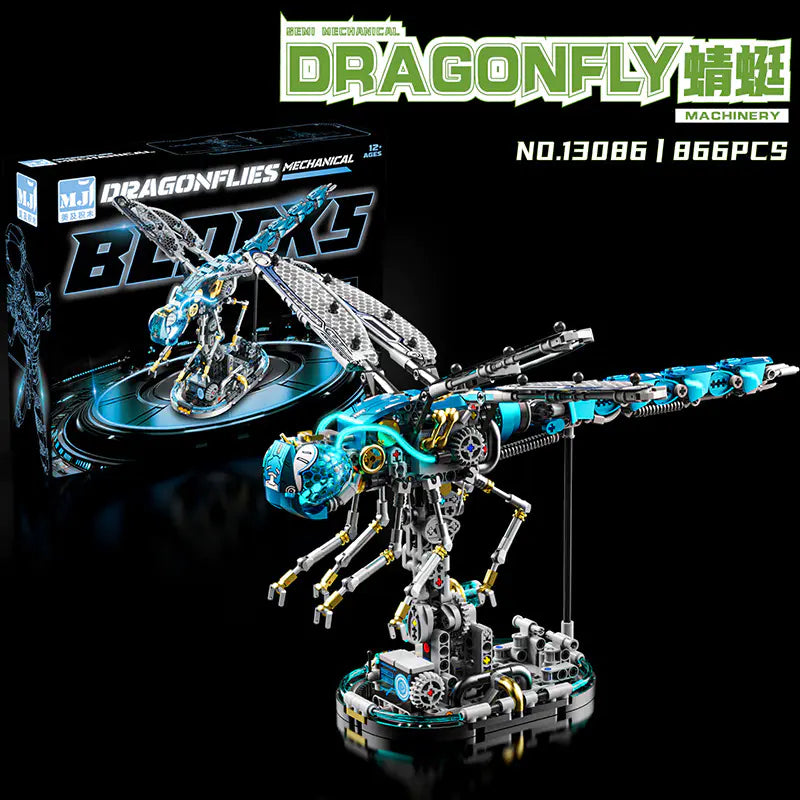 866 pcs MJi 13086 Mechanical Dragonfly