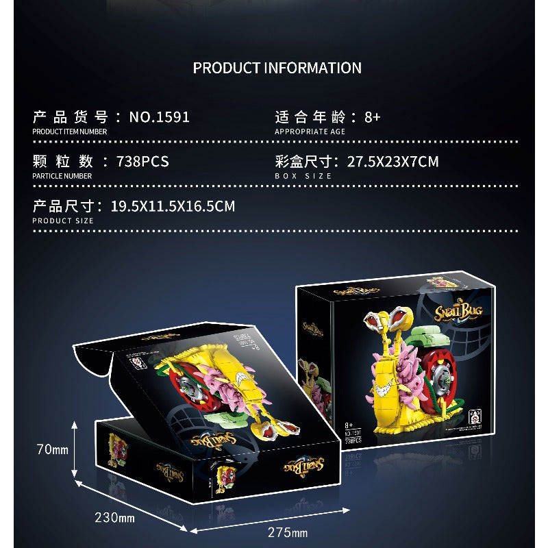 738pcs DK 1591 Mingo Den Den Mushi