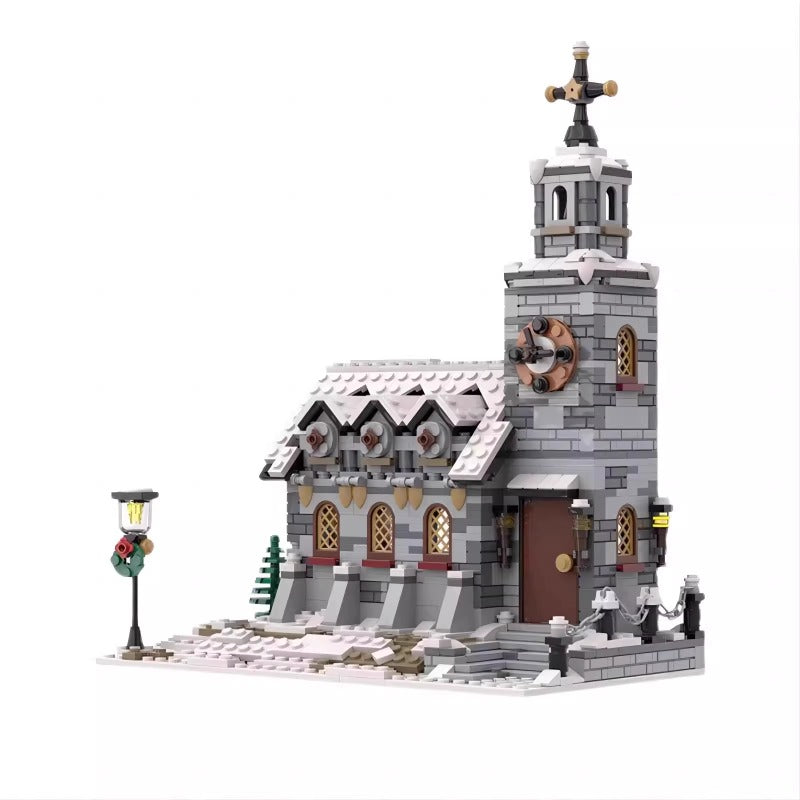 1074pcs MOC-58208 Little Winter Church