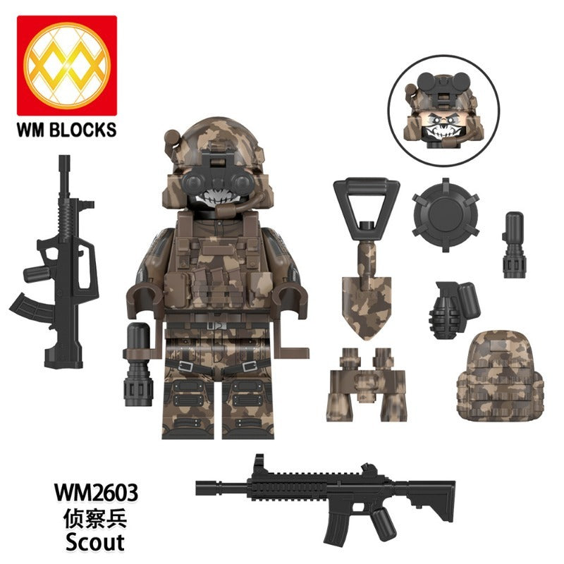 WM6168 Military Series Engineer Sniper Minifigures