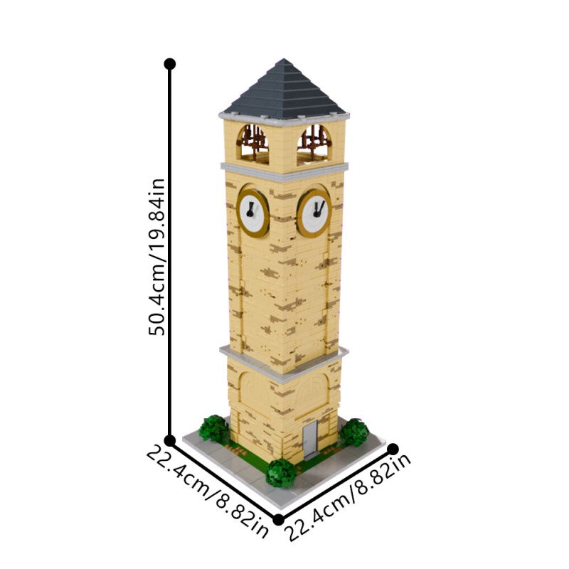 (Gobricks version) 2851pcs MOC-200147 Tilted Towers Clock Tower