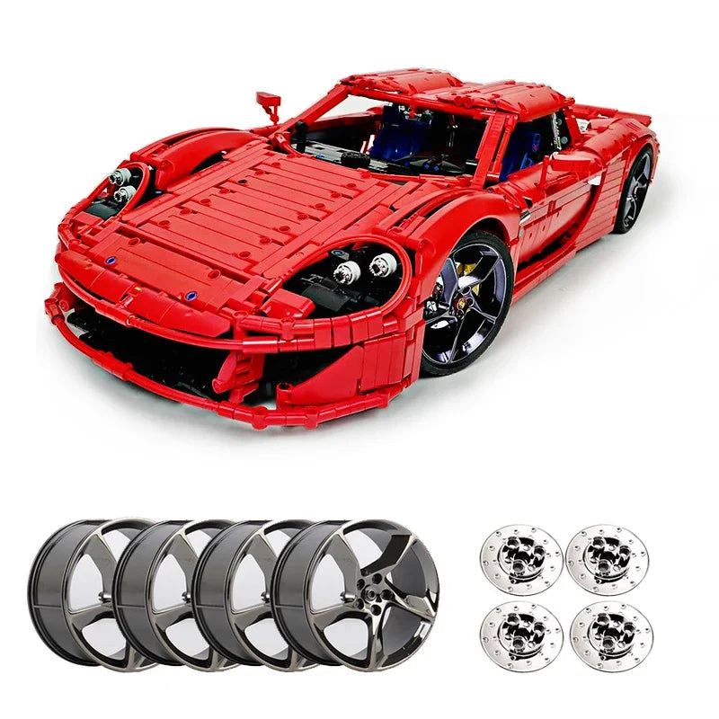 New MOC-131400 Super Sports Car Model Compatible 42143 Building