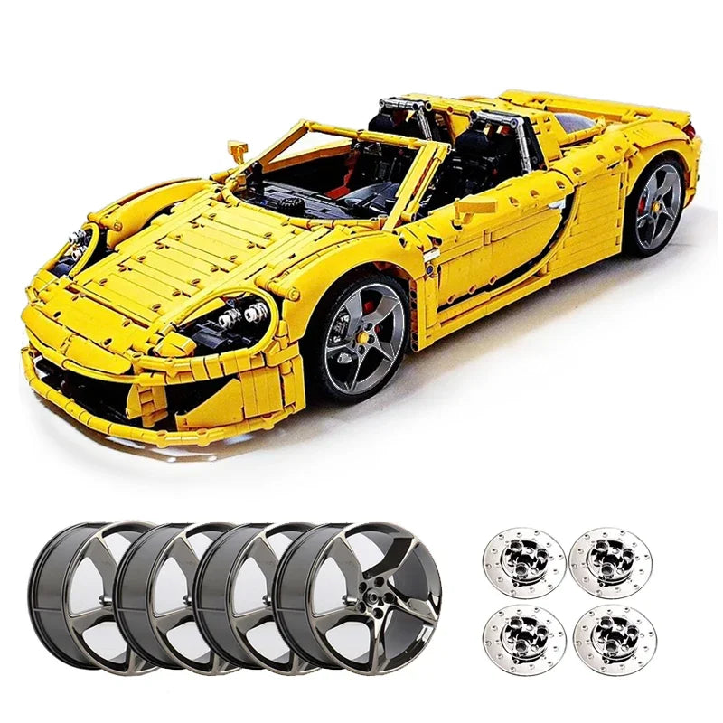 New MOC-131400 Super Sports Car Model Compatible 42143 Building