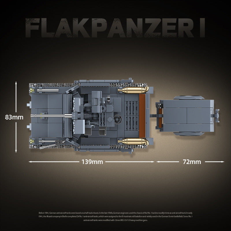 675pcs QUANGUAN 100299 FLAKPANZER I