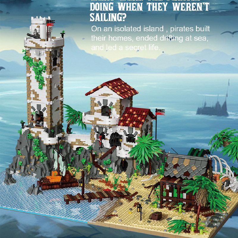 8205+PCS BK 33923 Pirate Harbor Jungle Castle