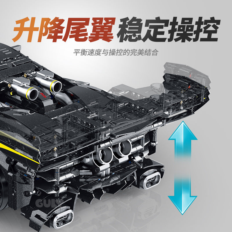 3729pcs GULY 10627 Supercar Series Ferrari 296 1:8 (Electroplating limited edition)