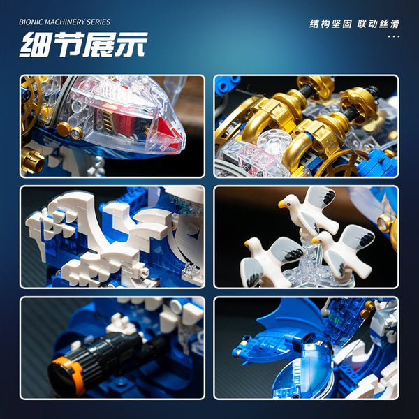 1519 pcs JD031 Whale Machinery – Joy Bricks