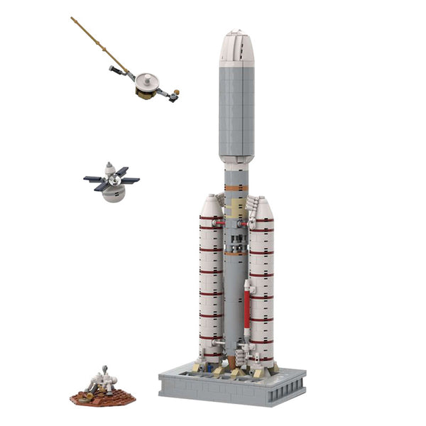 Gobricks version) 909PCS MOC-61281 Titan III E-Centaur Rocket – Joy Bricks
