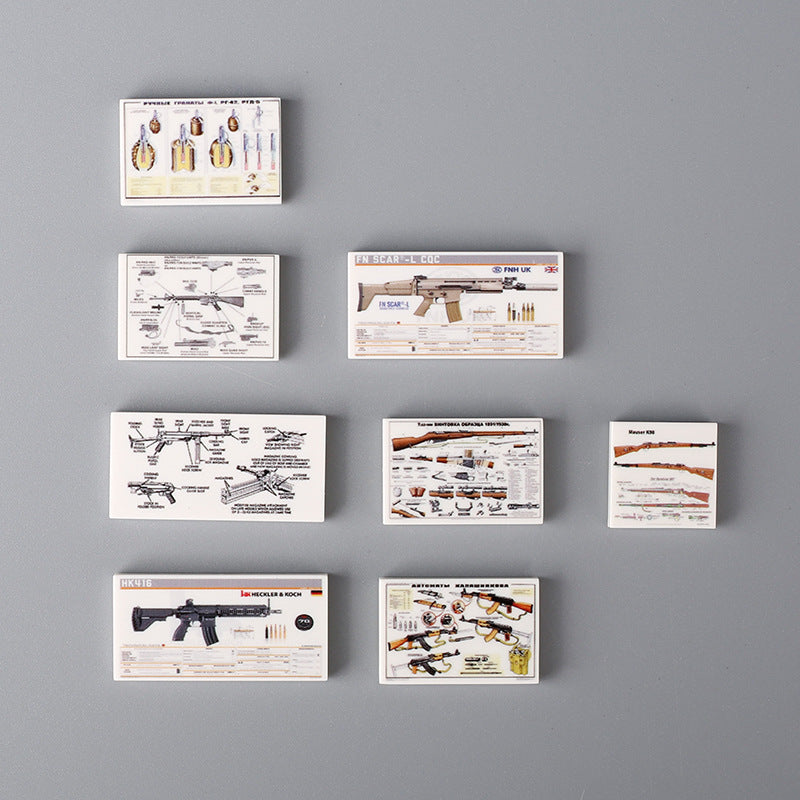Board game board Game weapon explanation Light plate printing parts