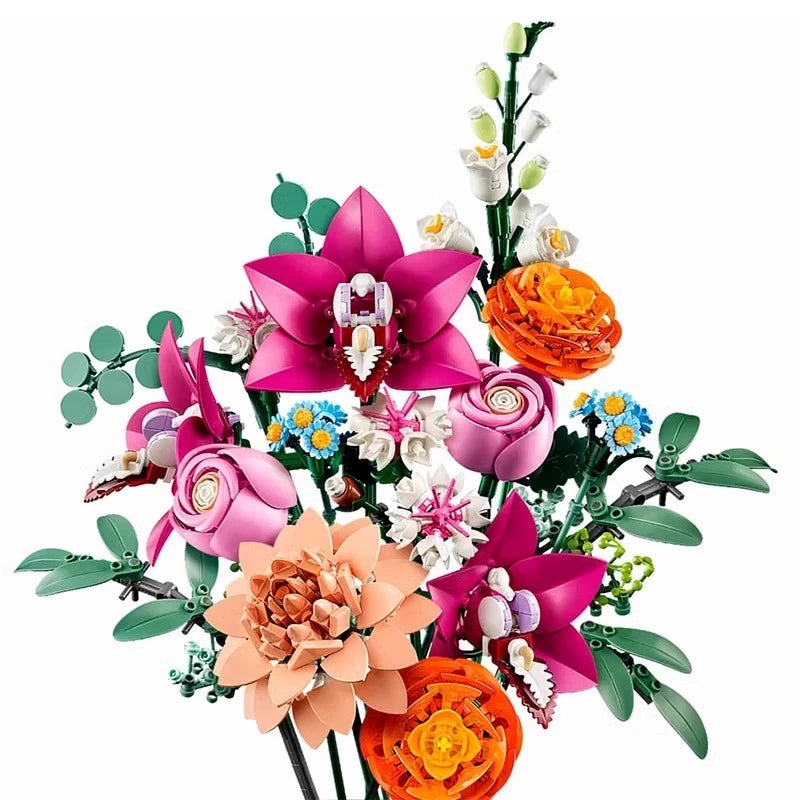 749 pcs Pretty Pink Flower Bouquet