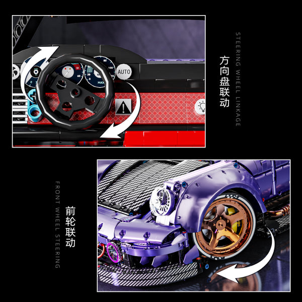 4190 pcs kbox 10544 964-UV Porsche modified version 1:8 – Joy Bricks