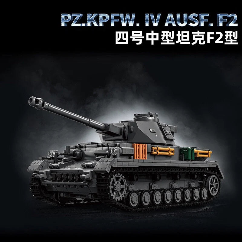1419pcs 12GO 97003 PZ KPFW.IV AUSF.F2 1:12
