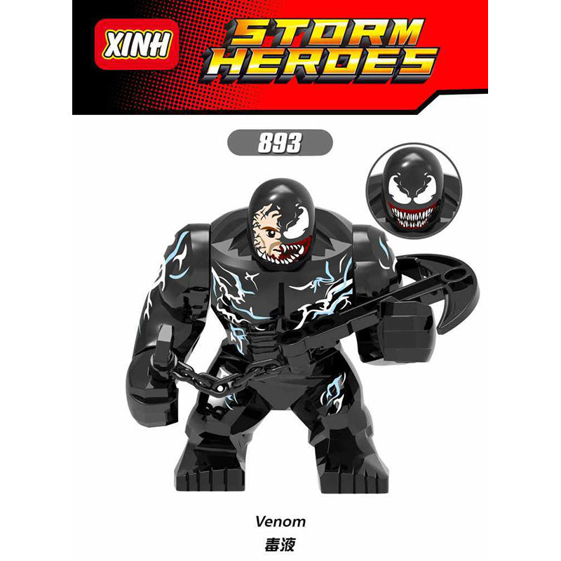 ミャンマーん X888 X891 X893 X1047-1049 superhero series venom big minifigures