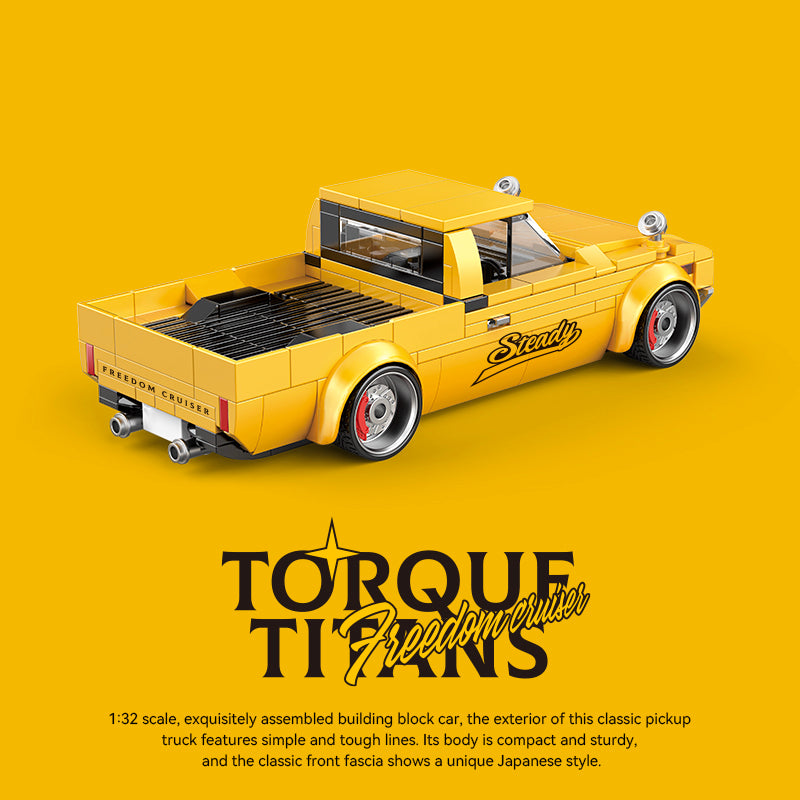 600+pcs PB Toroue Titans Freedom Pickup Trucks 1:32