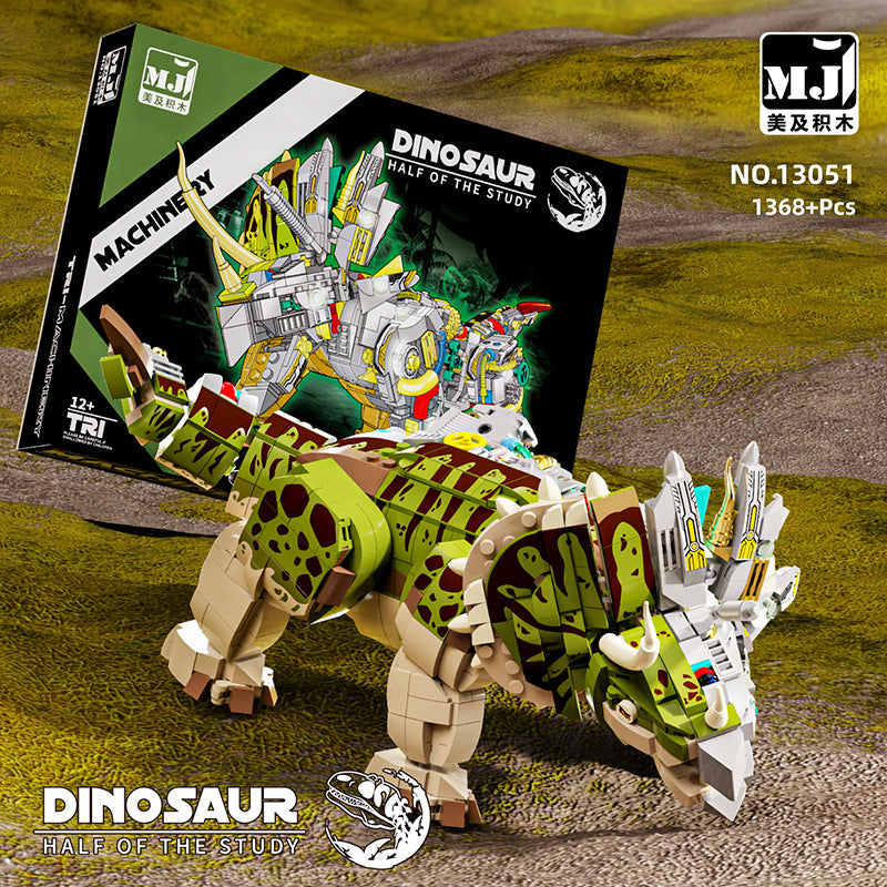 1388 pcs MJI 13050 Dinosaur REX & 13051 Dinosaur – Joy Bricks