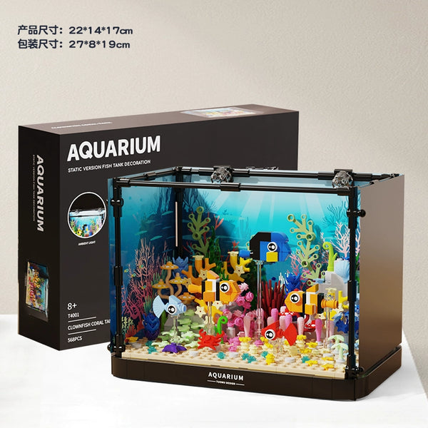 568 pcs TUOMU T4001 Clownfish Coral Ecological Tank – Joy Bricks