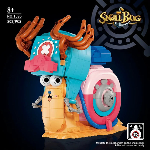 mugi　DeAMI 3点セット 802pcs DK Chopper Den Den Mushi (Interactive Version)/Zoro Den Den