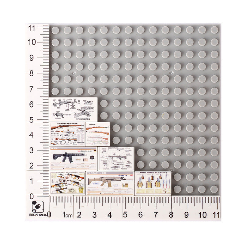 Board game board Game weapon explanation Light plate printing parts