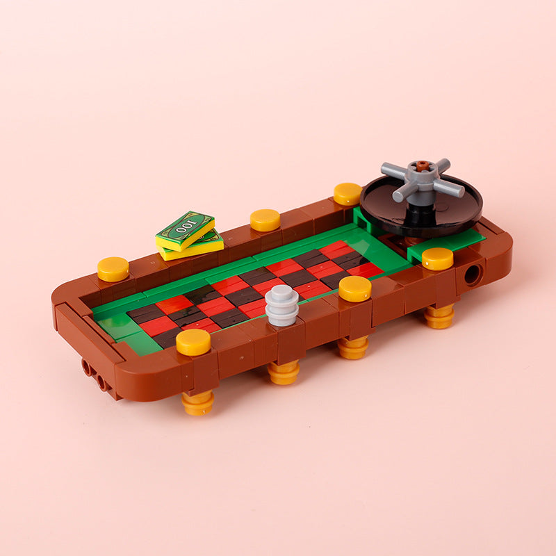 Games Poker Table Game Console Minifigure Scene Accessories