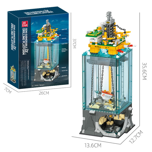 1064pcs JIESTAR JJ9215 Miniature Offshore Drilling Scene – Joy Bricks