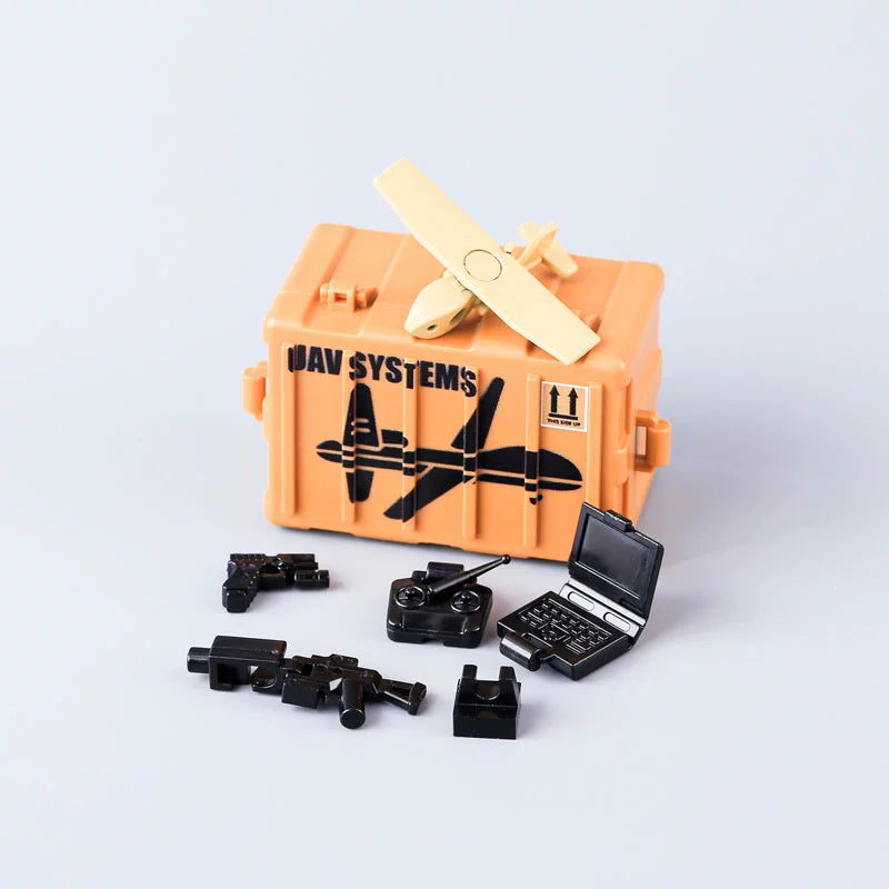 MOC Military Special Soldier Weapon Box UAV Computer