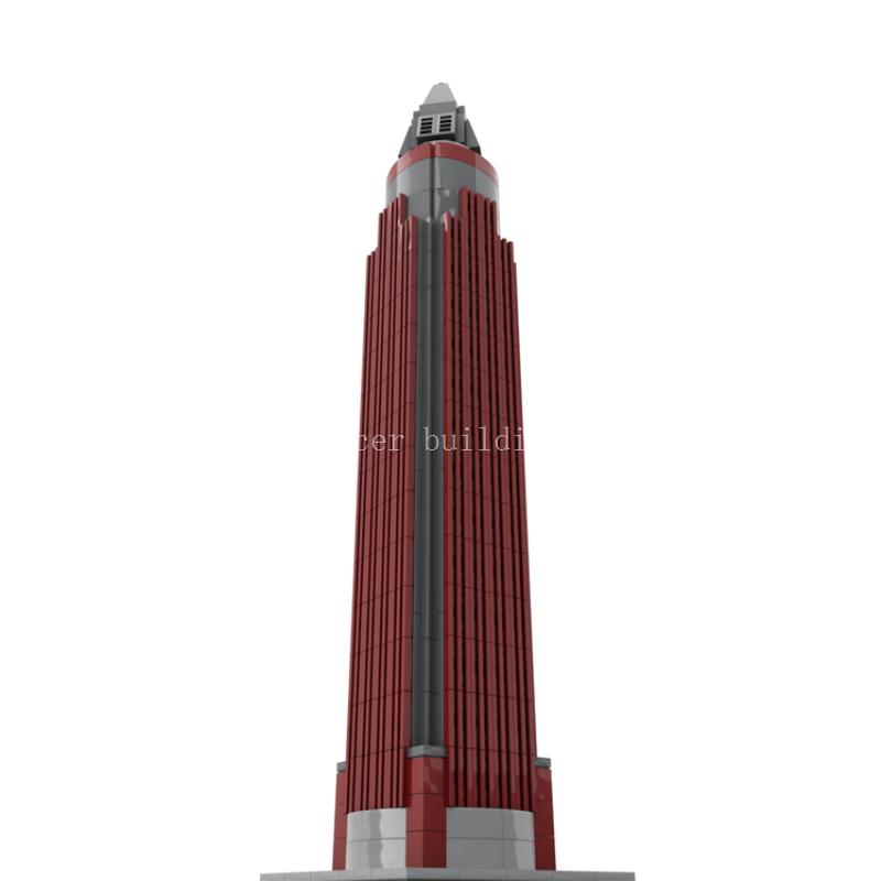 522pcs MOC-149040 Messeturm (Messe Tower) 1:800