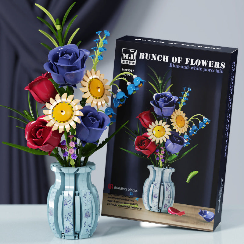 IKUKO フラワーセットアップ ブルー MJi Bouquet Potted Plant Series – Joy Bricks