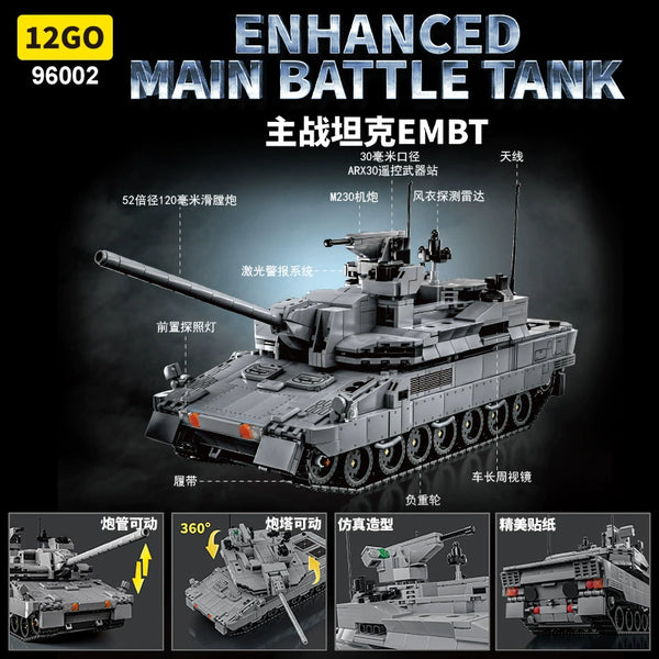 2252 pcs 12GO 96002 Enhanced Main Battle Tank – Joy Bricks
