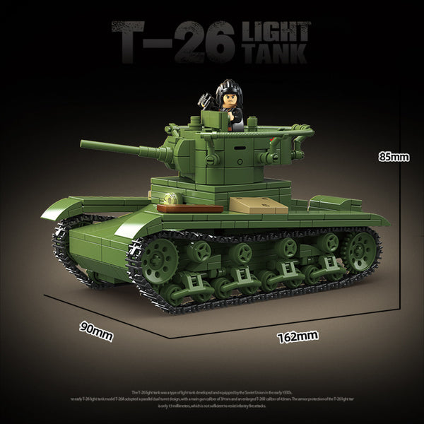 705pcs QUANGUAN 100292 T-26 LIGHT TANK – Joy Bricks