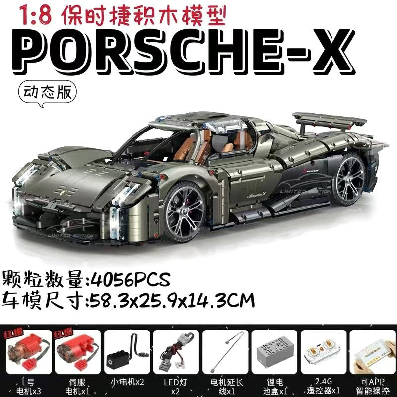 4056 pcs GULY 10626 Porsche Mission X 1:8 – Joy Bricks