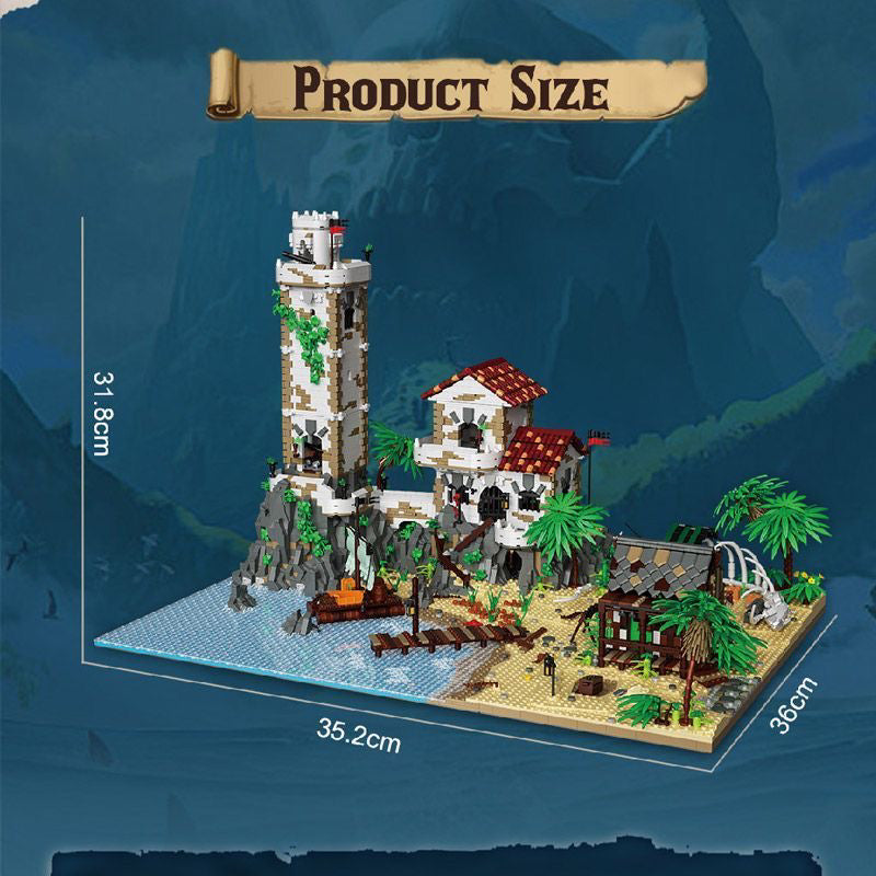 8205+PCS BK 33923 Pirate Harbor Jungle Castle