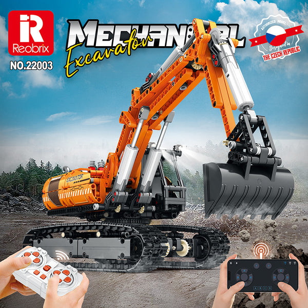 1106pcs Reobrix 22003 Mechanical Forklift with power pack – Joy Bricks