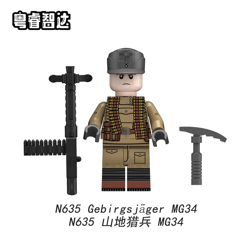 N633-636 Mountain Soldier Minifigures