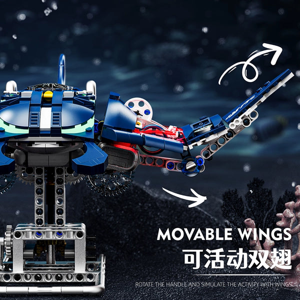 966pcs MJi 13057 Mechanical Manta – Joy Bricks