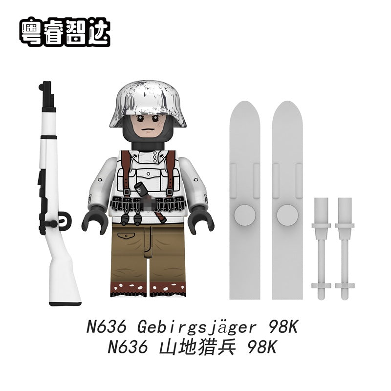 N633-636 Mountain Soldier Minifigures – Joy Bricks
