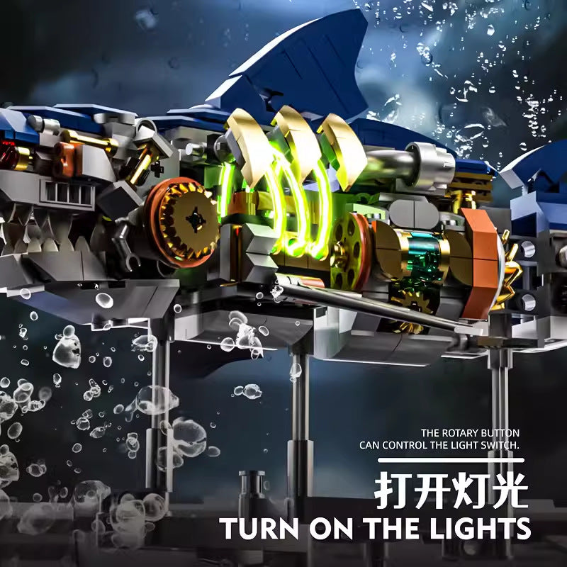 (Ship from US warehouse) 687 pcs MJi 13054 Sharks Machinery