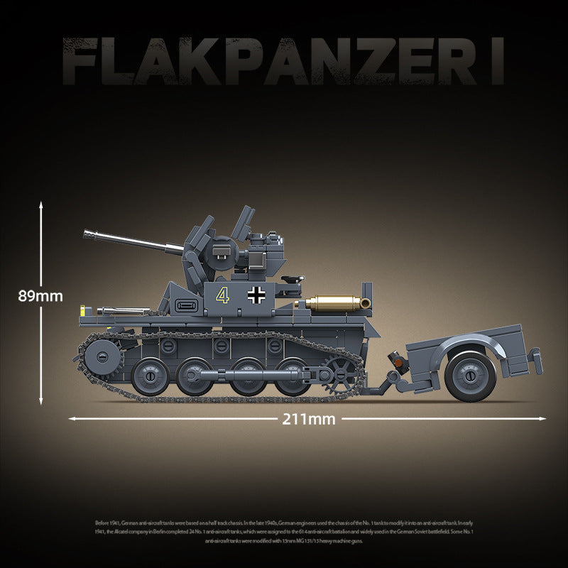 675pcs QUANGUAN 100299 FLAKPANZER I