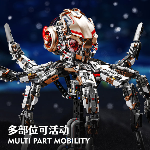 1768 pcs MJi 13085 Mechanical octopus – Joy Bricks