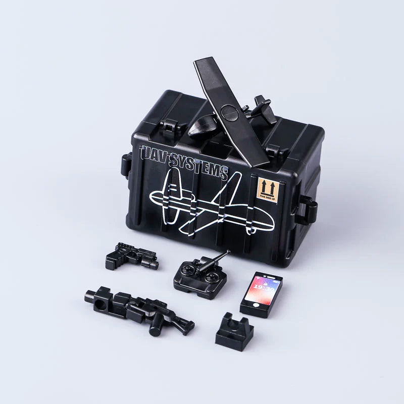MOC Military Special Soldier Weapon Box UAV Computer