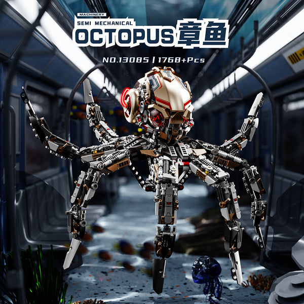 1768 pcs MJi 13085 Mechanical octopus – Joy Bricks