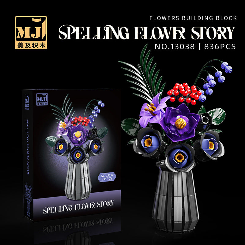 836pcs MJi 13038 Spelling Flower Story