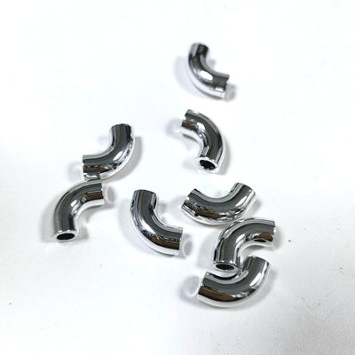 4pcs Chrome Engine Exhaust Pipe Building Blocks Parts