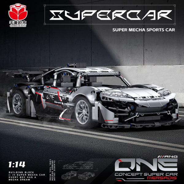 1342 pcs QM00056 ONE Concept Super Car – Joy Bricks